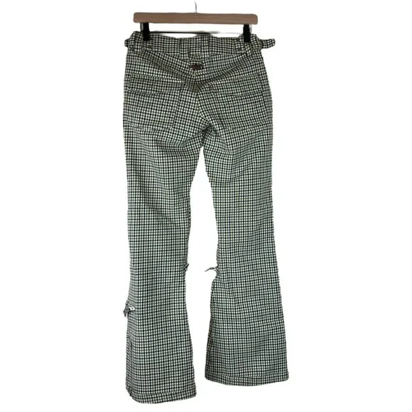 Roxy 5000 Limited Edition Green Plaid Ski Snowboard Snow Pants - Picture 7 of 7